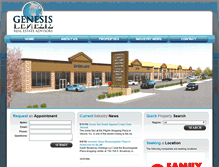 Tablet Screenshot of genesisrealestateadvisors.com